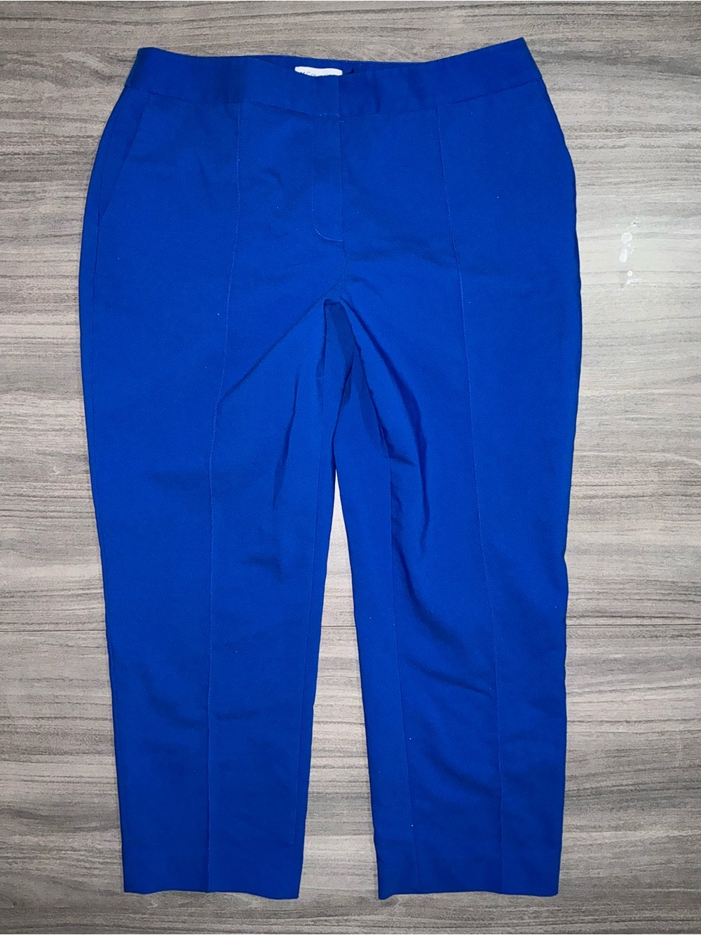 Calvin Klein Women's Royal Blue Cropped Dress Pants Slacks Size 12